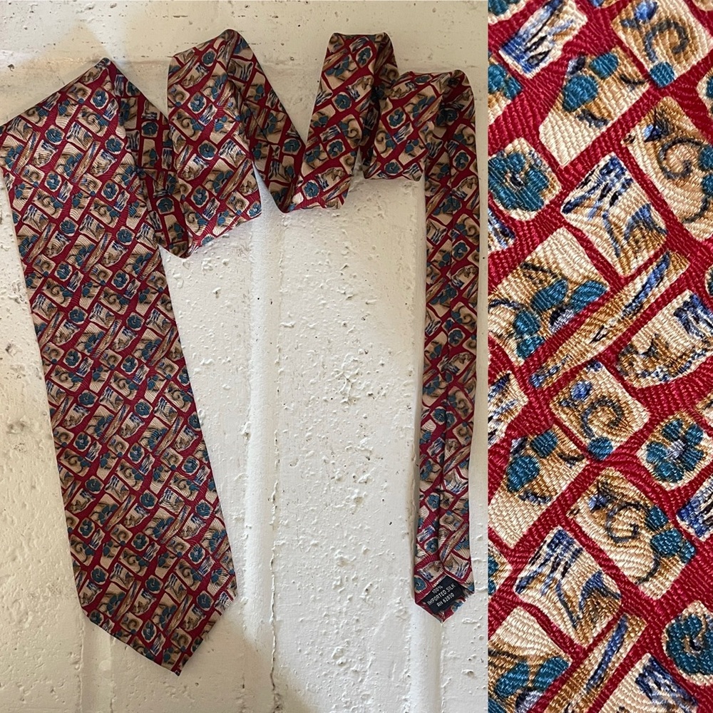 Vintage Jerry Garcia Silk Floral Necktie